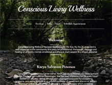 Tablet Screenshot of consciouslivingwellness.com